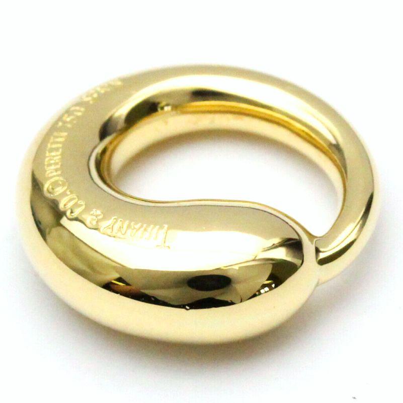 TIFFANY & Co. Elsa Peretti, collana con ciondolo a forma di cerchio eterno in oro 18 carati da 15 mm, medio in vendita 3