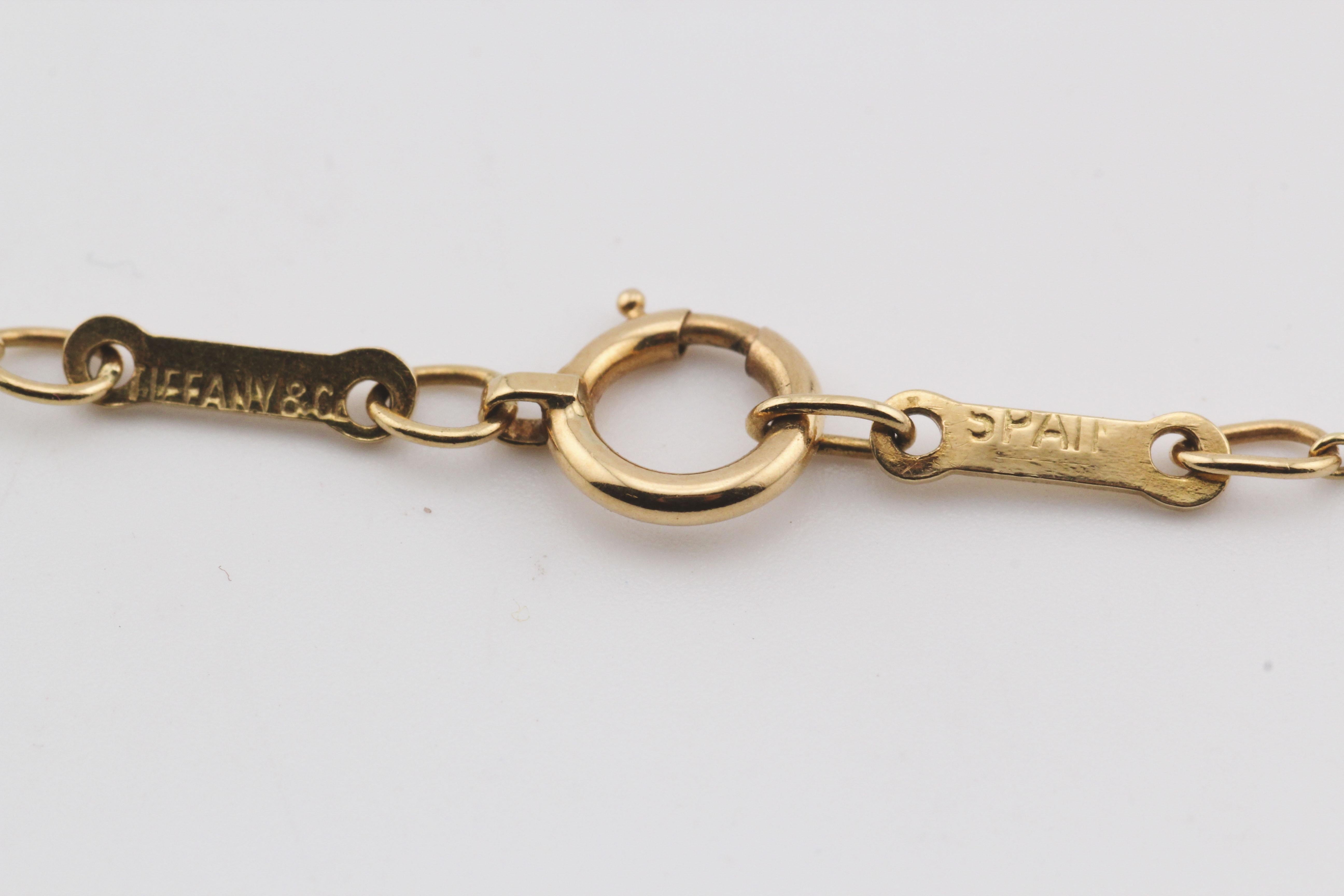  Tiffany & Co. Collier avec pendentif étoile de David en or 18 carats de 18 mm de diamètre Unisexe 