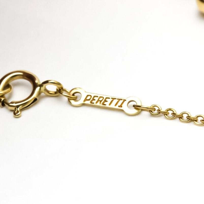 TIFFANY & Co. Elsa Peretti 18K Gold .20ct Diamond Cross Pendant Necklace For Sale 3
