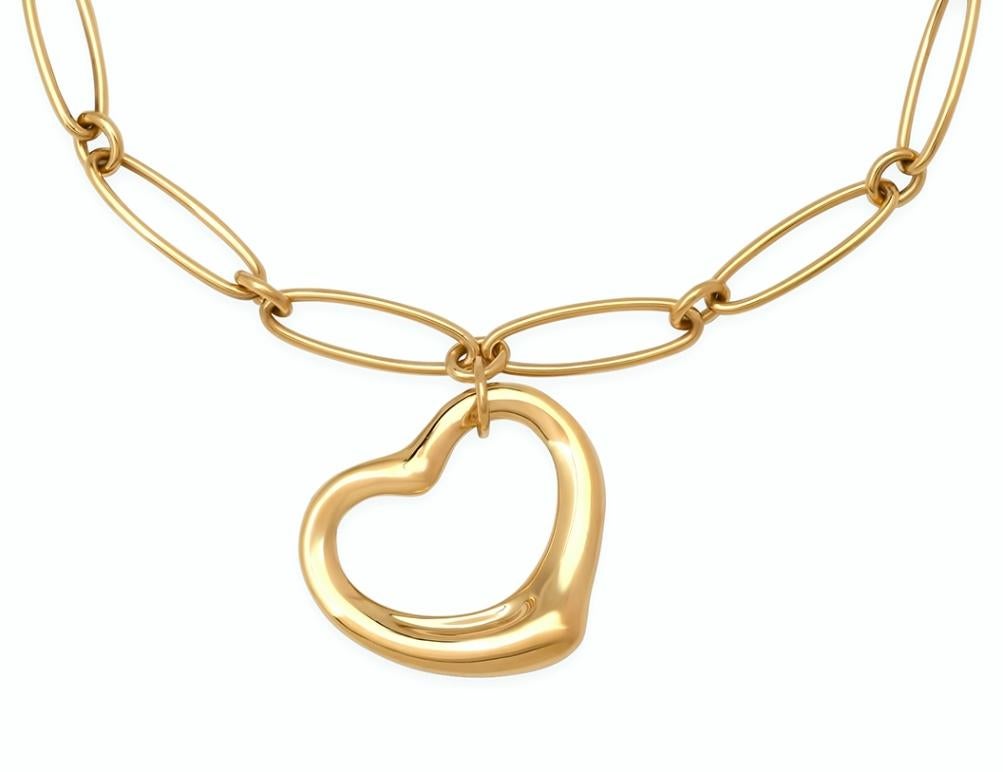 tiffany open heart bracelet gold