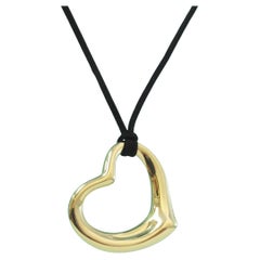 TIFFANY & Co. Collar Colgante Corazón Abierto Elsa Peretti Oro 18K 27mm