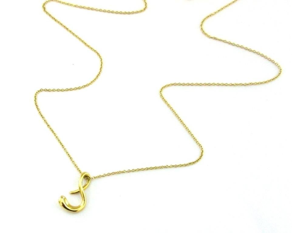 tiffany letter s necklace