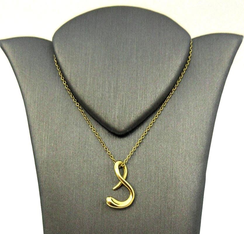letter s necklace tiffany