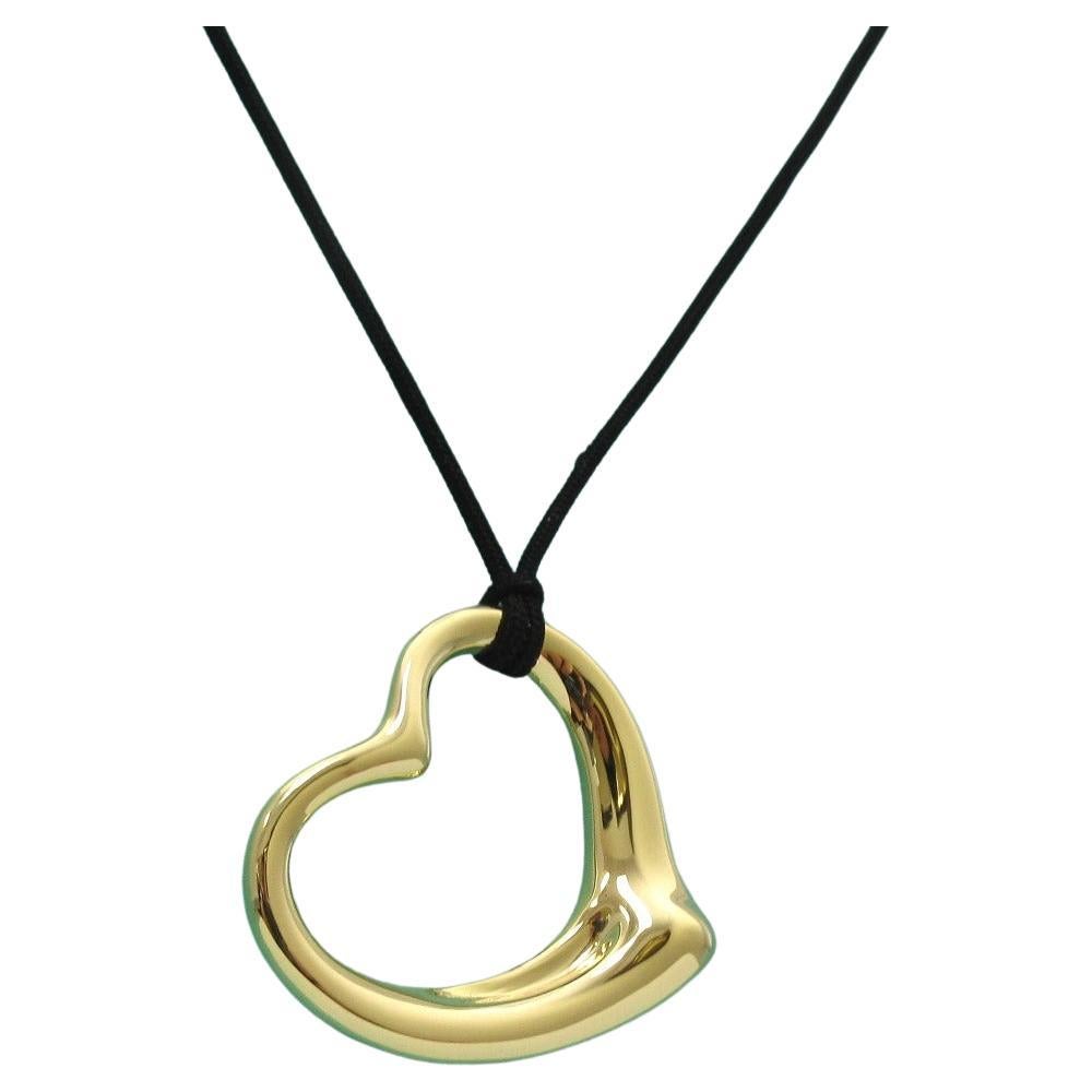 TIFFANY & Co. Collar Colgante Corazón Abierto Elsa Peretti Oro 18K 36mm