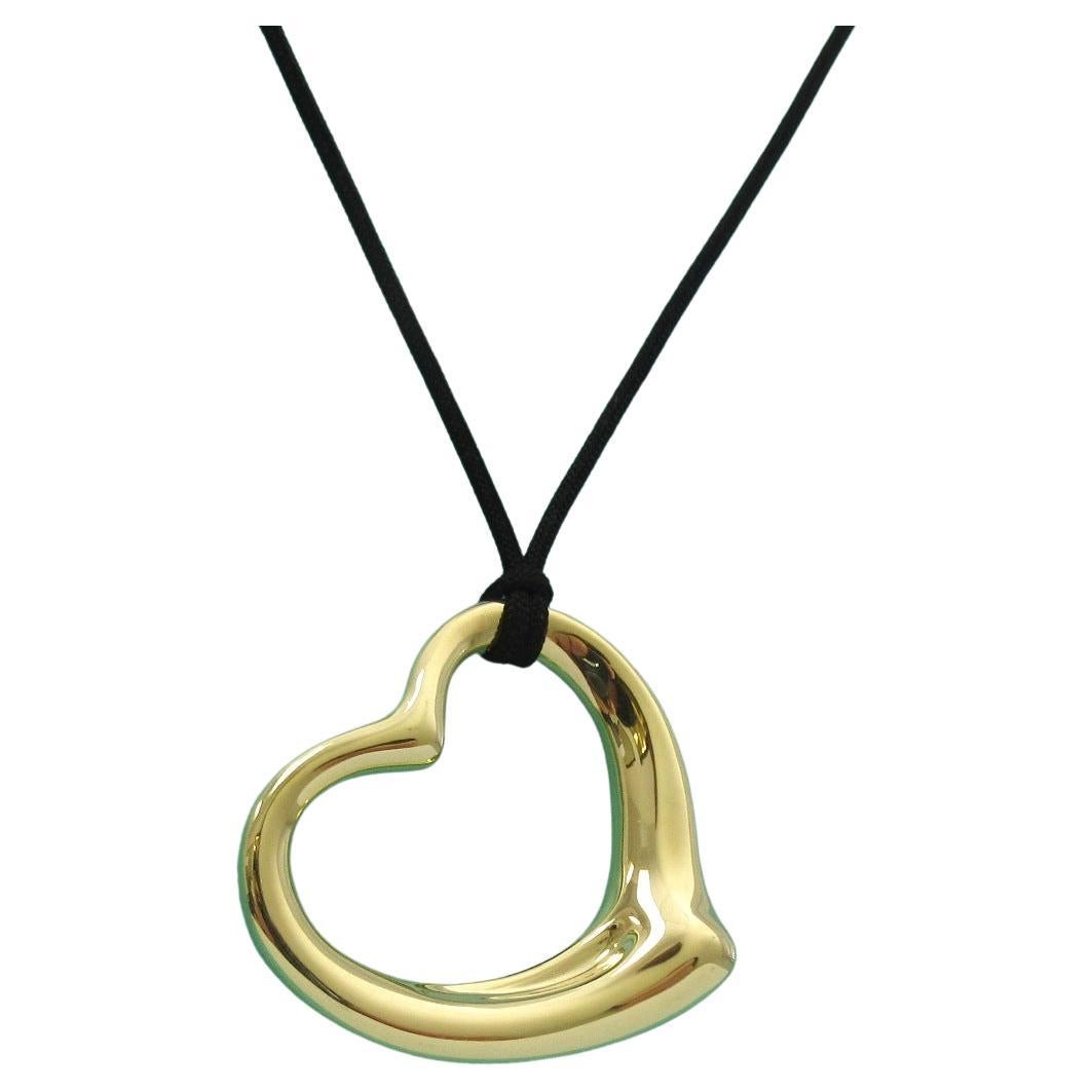 TIFFANY & Co. Collar Colgante Corazón Abierto Elsa Peretti Oro 18K 36mm