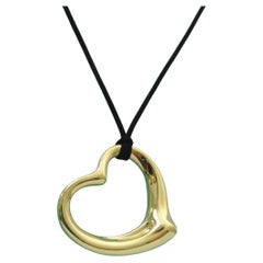 TIFFANY & Co. Collar Colgante Corazón Abierto Elsa Peretti Oro 18K 36mm