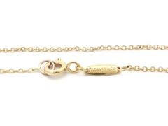 Tiffany & Co. Elsa Peretti 18k Gold Diamond 11mm Open Heart Pendant Necklace