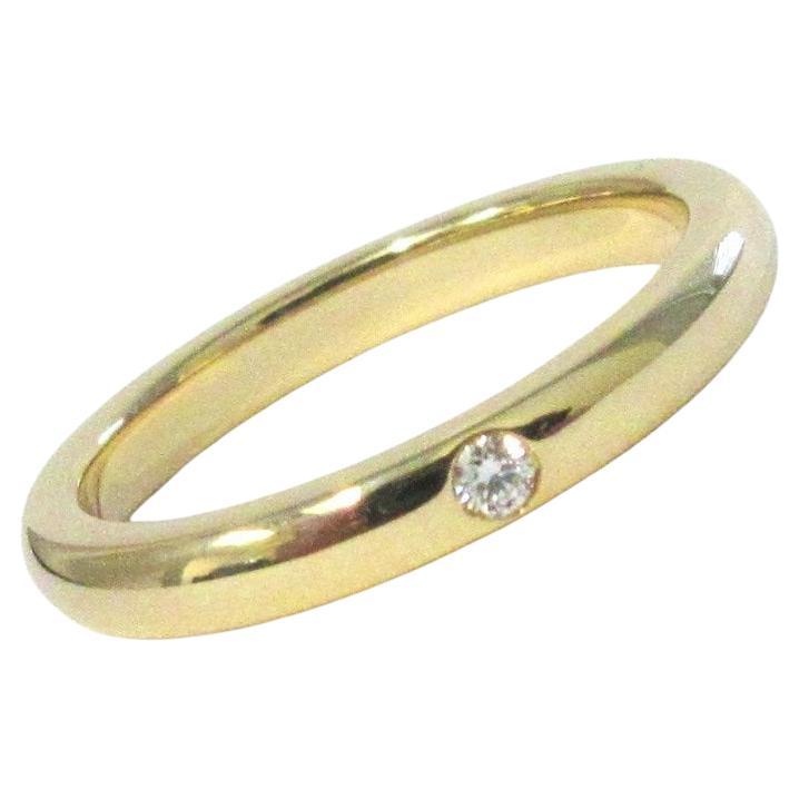 TIFFANY & Co. Elsa Peretti 18K Gold Diamond Band Ring 5 For Sale