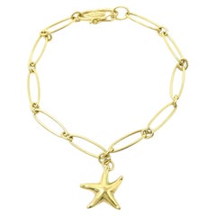 TIFFANY & Co. Elsa Peretti 18K Gold Starfish Charm Bracelet