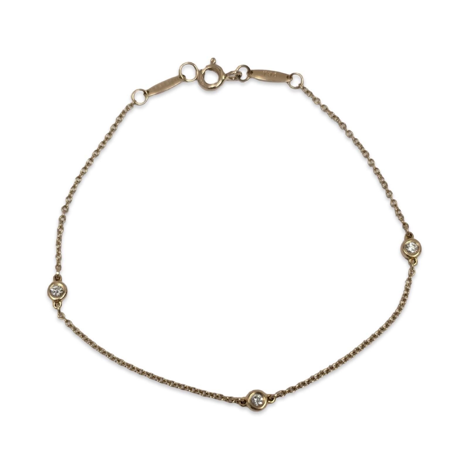 Tiffany & Co. Elsa Peretti - Bracelet en or 18K avec diamants à l'unité en vente 10