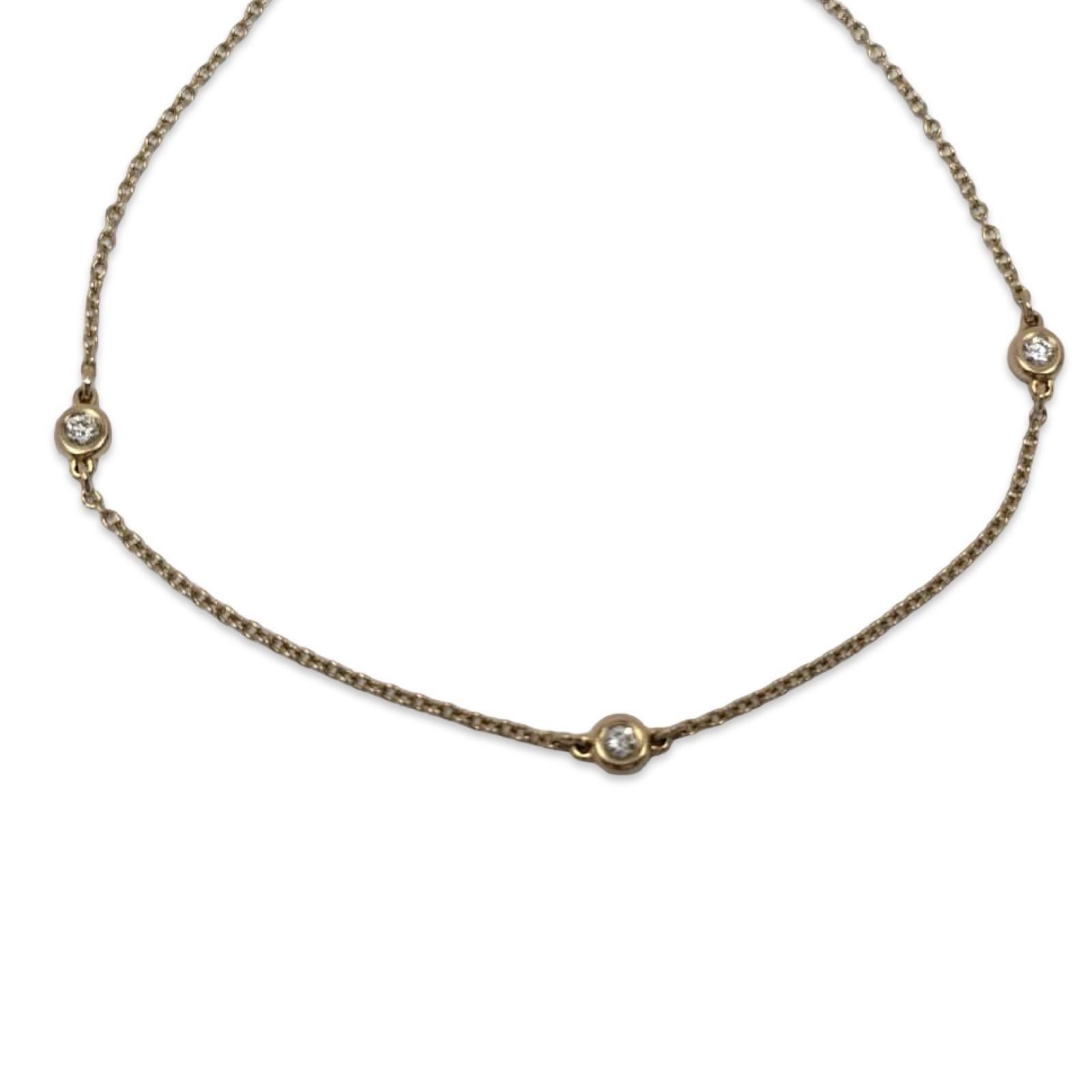 Tiffany & Co. Elsa Peretti - Bracelet en or 18K avec diamants à l'unité en vente 3