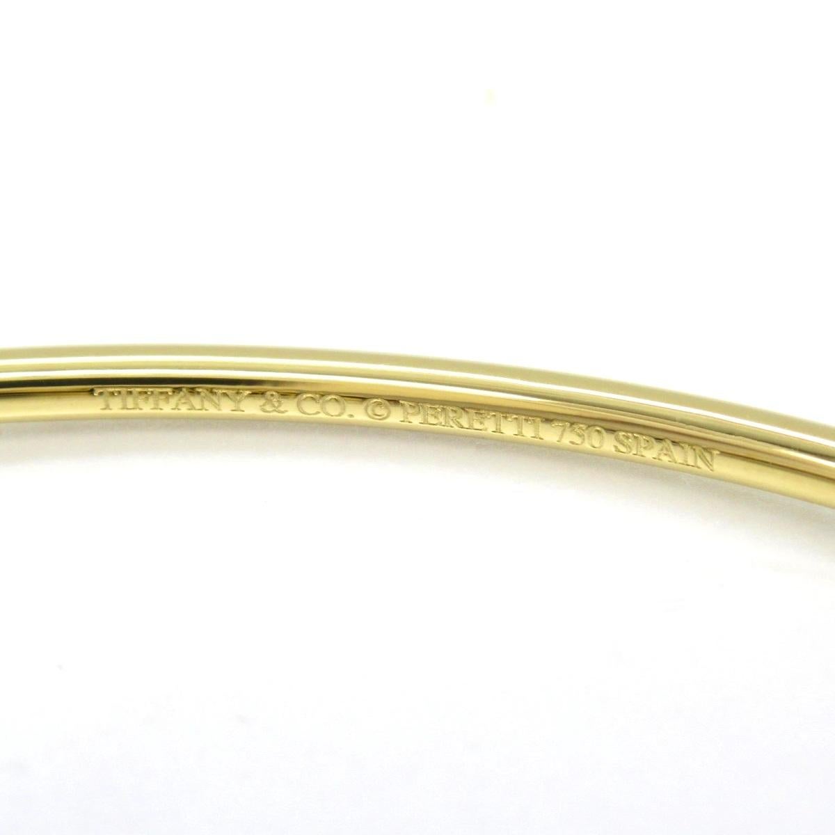TIFFANY & Co. Bracciale con doppio cuore aperto in oro 18 carati di Elsa Peretti in vendita 1