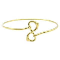 TIFFANY & Co. Bracciale con doppio cuore aperto in oro 18 carati di Elsa Peretti
