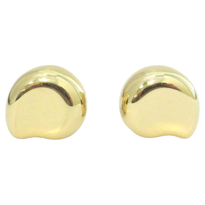 TIFFANY & Co. Elsa Peretti 18K Gold Free Form Earrings Medium For Sale