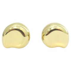 TIFFANY & Co. Elsa Peretti 18K Gold Free Form Earrings Medium