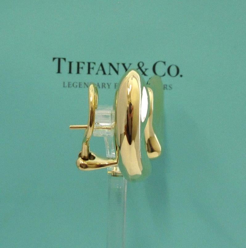 Women's TIFFANY & Co. Elsa Peretti 18K Gold Full Heart Earrings Large