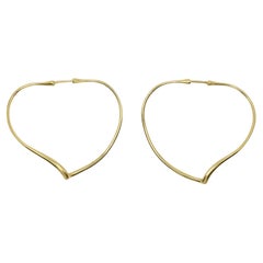 Tiffany & Co. Elsa Peretti - Boucles d'oreilles en or 18 carats en forme de cœur