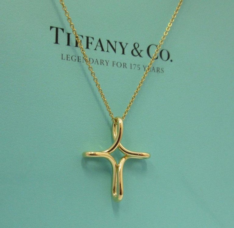 Tiffany infinity deals cross pendant