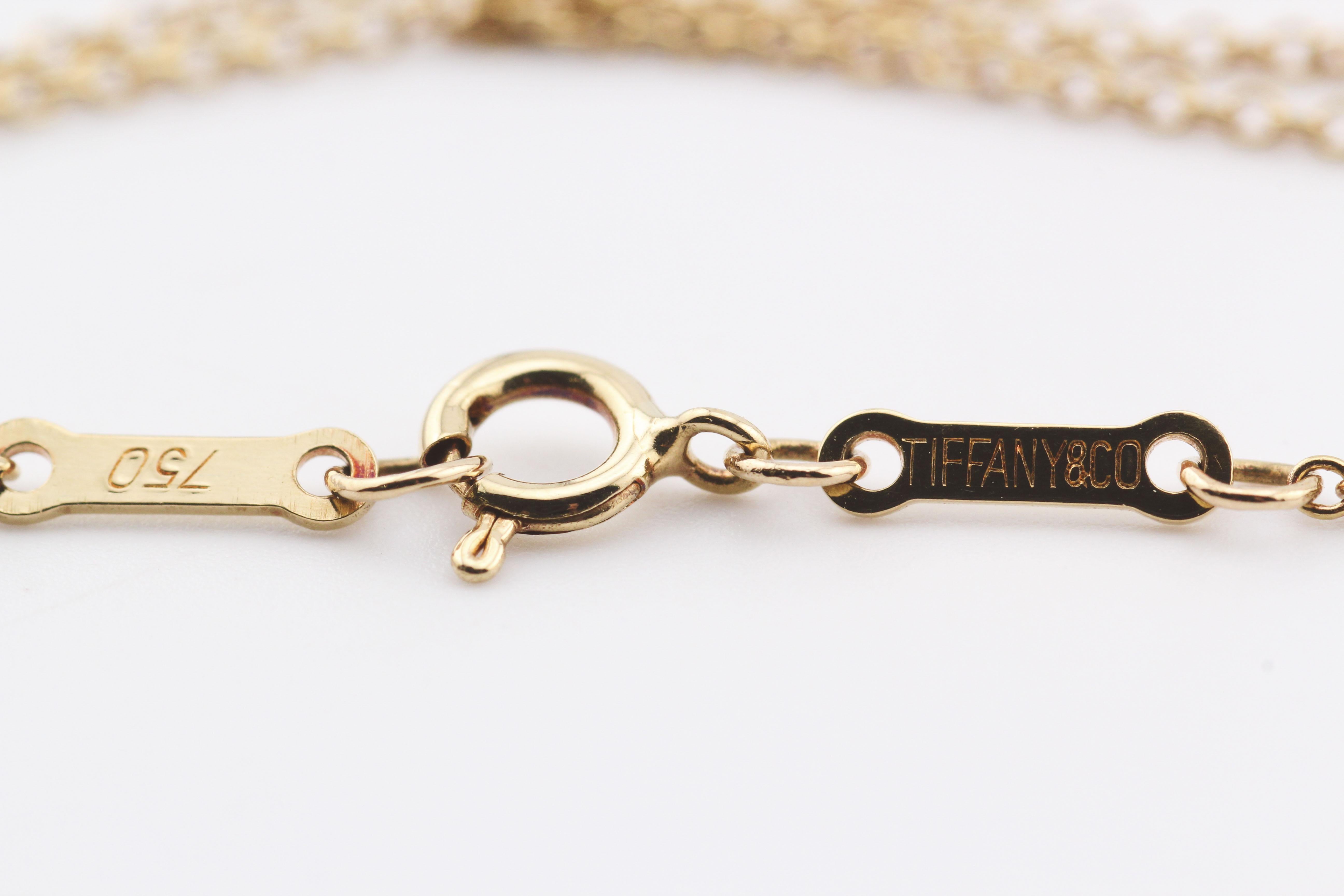 Women's or Men's Tiffany & Co. Elsa Peretti 18K Gold  Large (18mm) Star of David Pendant Necklace
