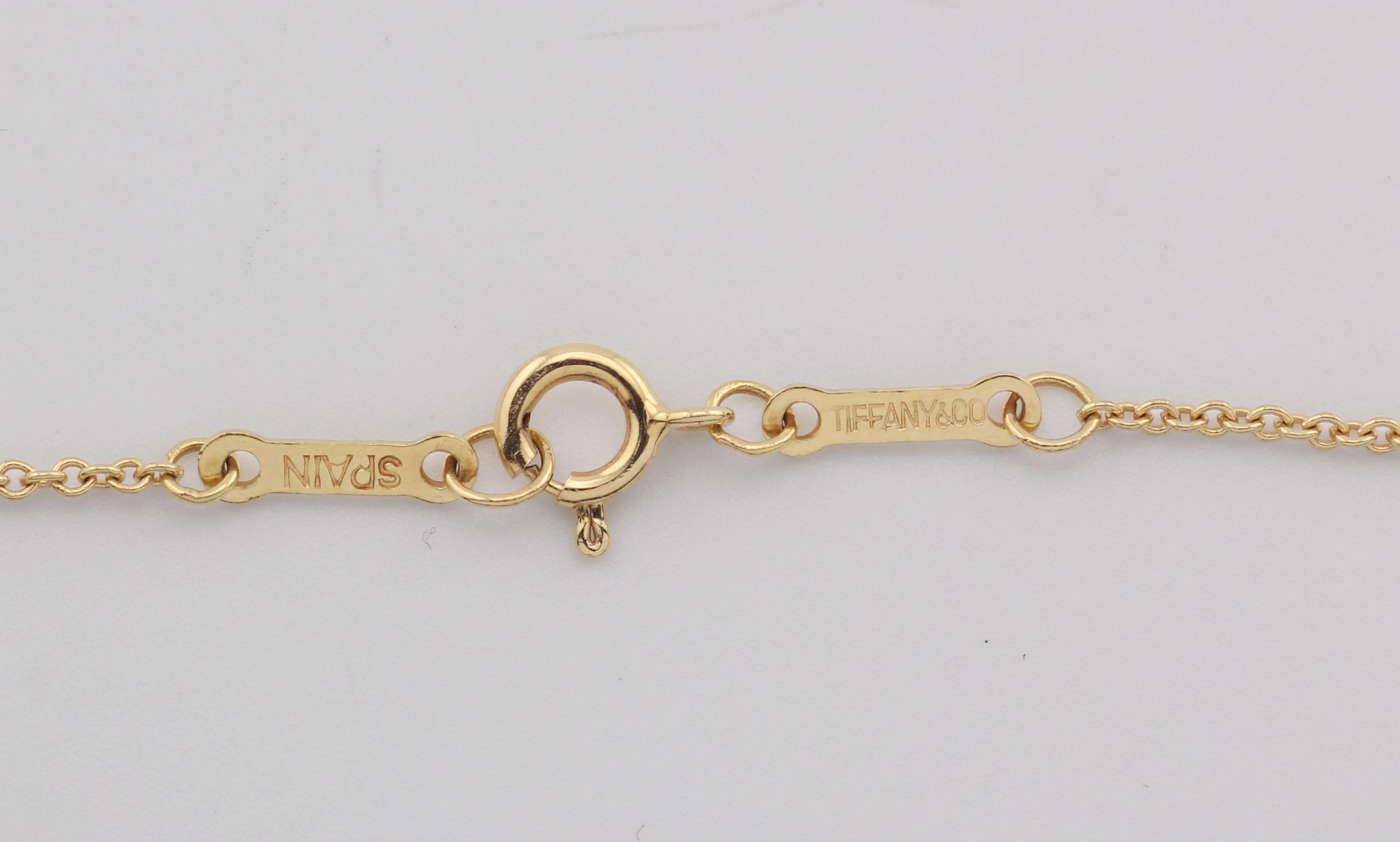 Tiffany & Co. Collier à pendentif étoile de David en or 18 carats (18 mm) Unisexe en vente
