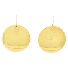 Tiffany & Co. Elsa Peretti 18k Gold Large Round Disc Earrings
