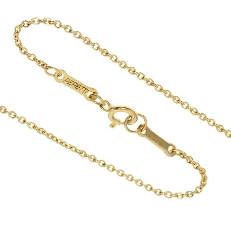 TIFFANY & Co. Elsa Peretti 18K Gold Madonna Pendant Necklace 1