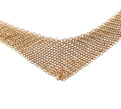 Tiffany & Co Elsa Peretti 18k Gold Mesh Scarf Necklace