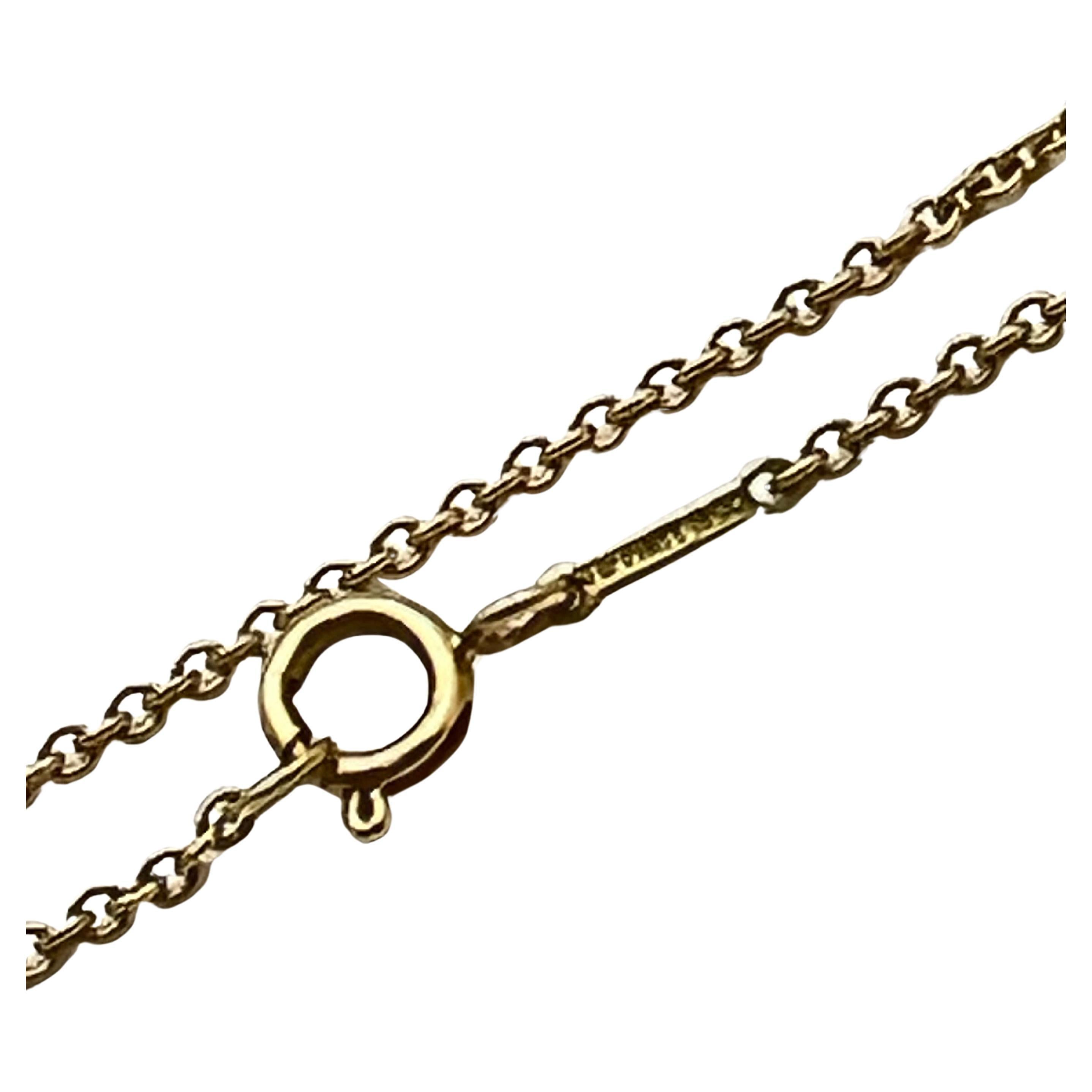 Tiffany & Co. Elsa Peretti Pendentif coeur ouvert en or 18k en vente 1