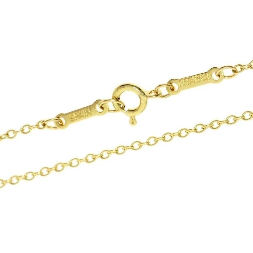 TIFFANY & Co. Collar con colgante de lágrima abierta Elsa Peretti de oro de 18 quilates en venta 1