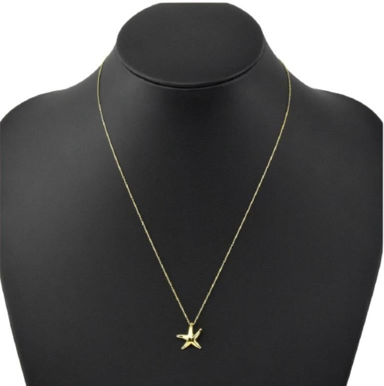 TIFFANY & Co. Collier à pendentif étoile de mer en or 18K Elsa Peretti en vente 4