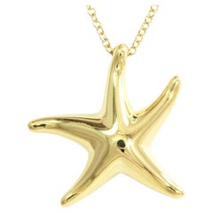 TIFFANY & Co. Elsa Peretti 18K Gold Starfish Pendant Necklace TIFFANY & Co. Elsa Peretti 18K Gold Starfish Pendant Necklace