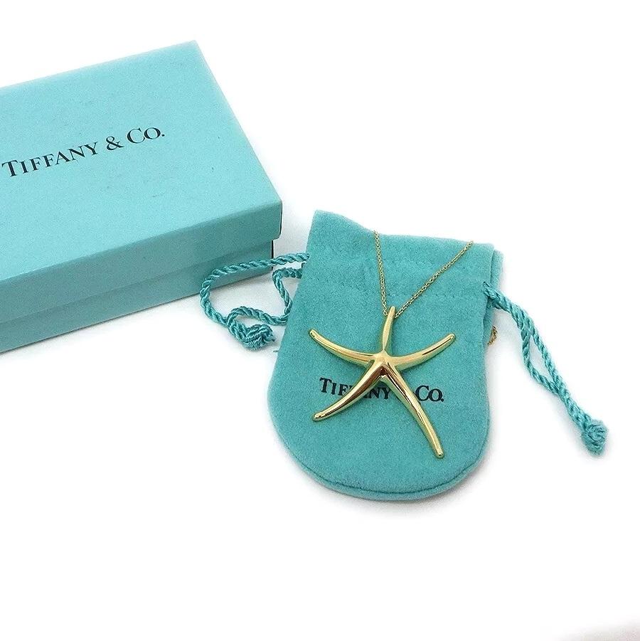 TIFFANY & Co. Elsa Peretti 18K Gold Seestern-Anhänger Halskette LARGE im Angebot 2
