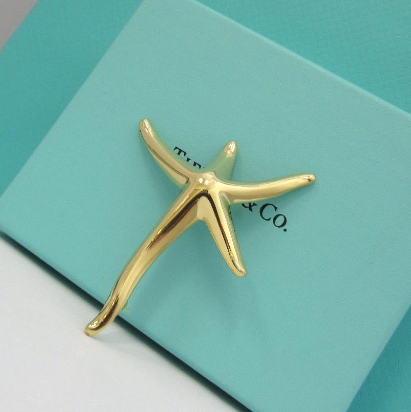 TIFFANY & Co. Elsa Peretti 18K Gold Starfish Pin Brooch Large

Metal: 18K Yellow Gold 
Weight: 16.30 grams 
Measurement: 45mm(1.77