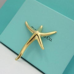 TIFFANY & Co. Elsa Peretti 18K Gold Starfish Pin Brooch Large