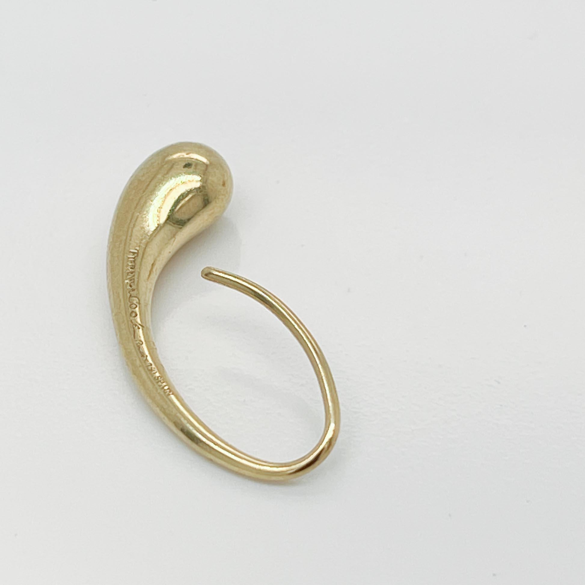 Tiffany & Co. Elsa Peretti Tropfenohrringe aus 18 Karat Gold Damen