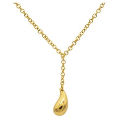 TIFFANY & Co. Collar colgante lágrima Elsa Peretti de oro de 18 quilates