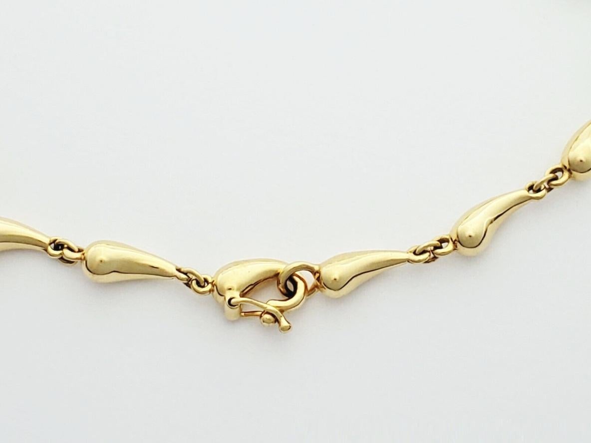 TIFFANY & Co. Elsa Peretti 18K Gold Tropfen-Gliederarmband 7