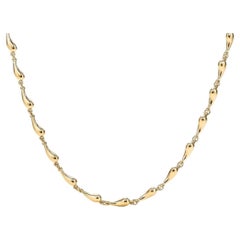 TIFFANY & Co. Elsa Peretti 18K Gold Teardrop Necklace