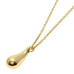 TIFFANY & Co. Elsa Peretti 18K Gold Teardrop Pendant Necklace