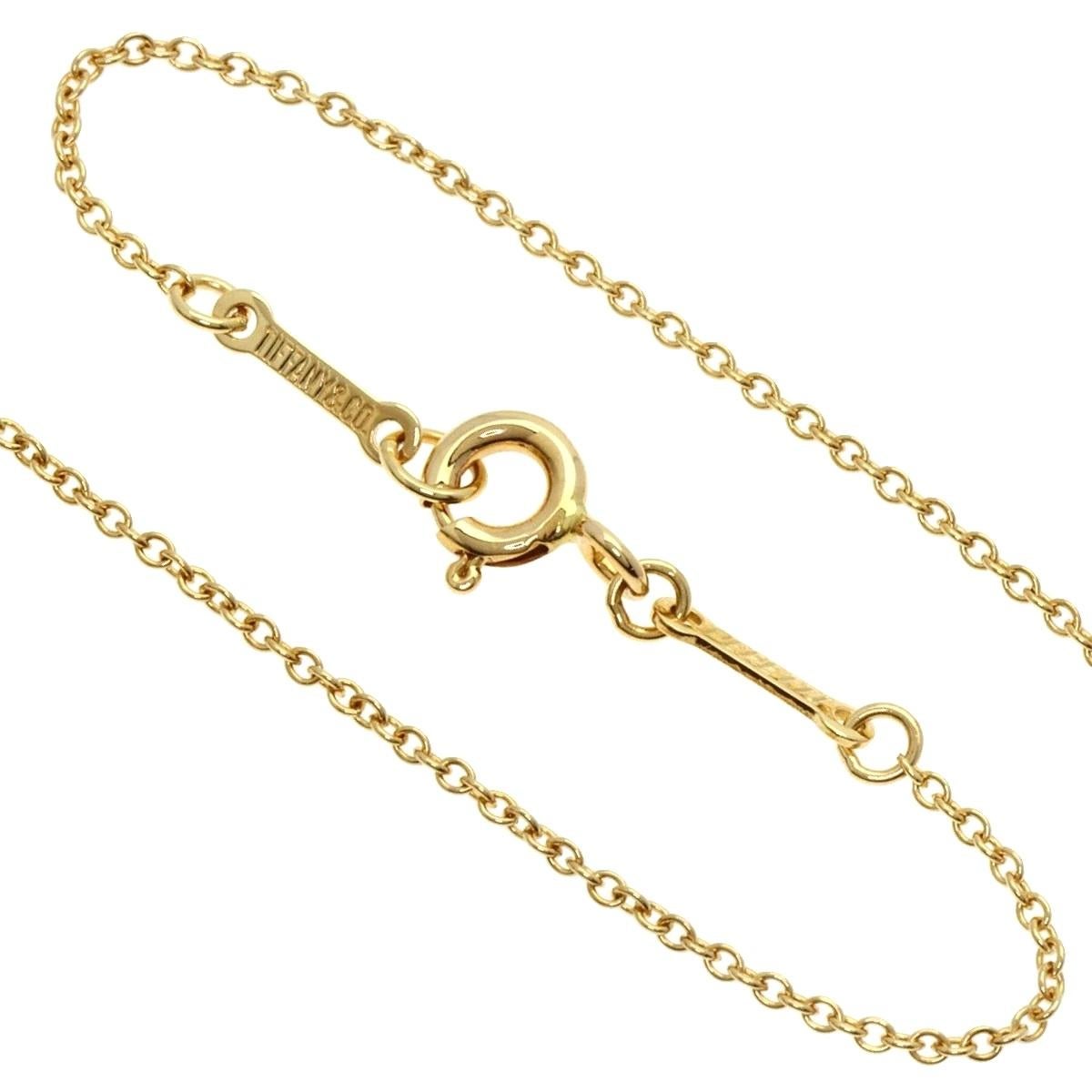 TIFFANY & Co. Collana con ciondolo a goccia in oro 18 carati di Elsa Peretti in vendita 1