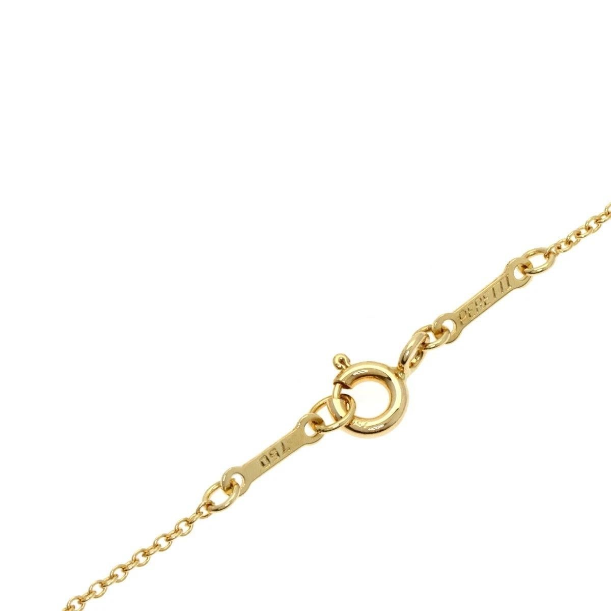TIFFANY & Co. Collana con ciondolo a goccia in oro 18 carati di Elsa Peretti in vendita 4