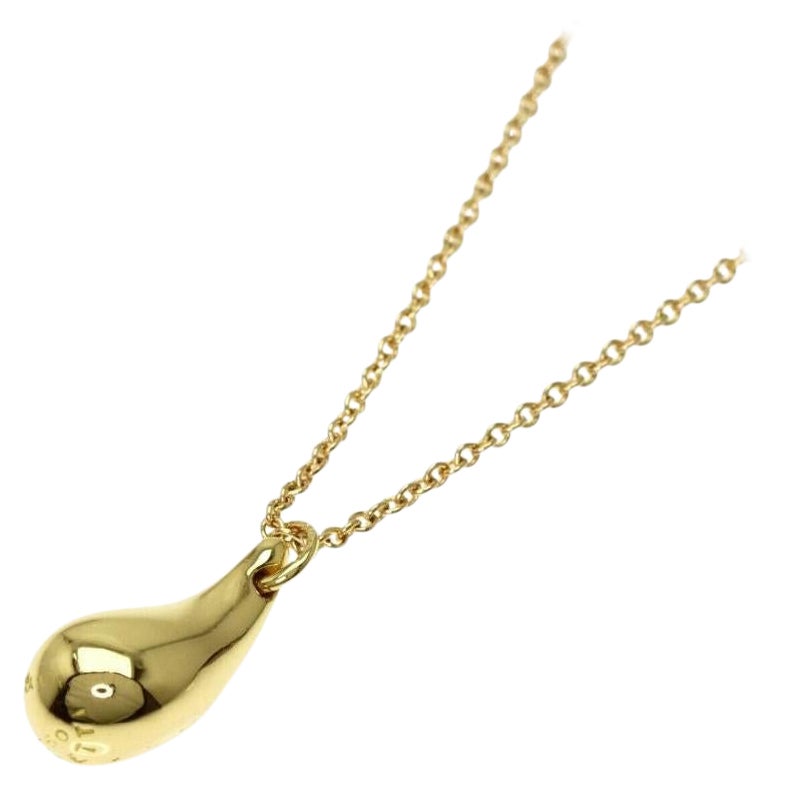 TIFFANY & Co. Elsa Peretti - Collier avec pendentif en forme de goutte en or 18 carats