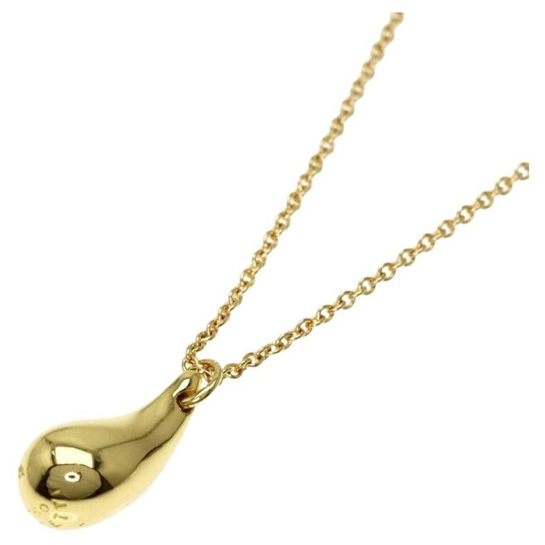 TIFFANY & Co. Elsa Peretti 18K Gold Teardrop Pendant Necklace 