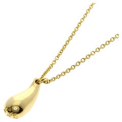 TIFFANY & Co. Elsa Peretti 18K Gold Teardrop Pendant Necklace