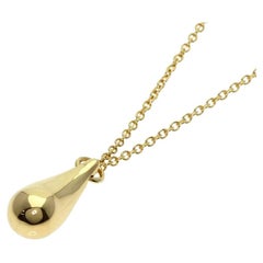 TIFFANY & Co. Elsa Peretti 18K Gold Teardrop Pendant Necklace