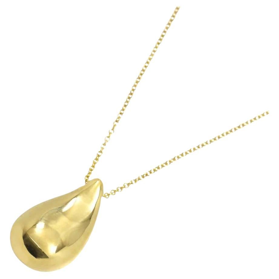 TIFFANY 
Co. Elsa Peretti 18K Gold Teardrop Pendant Necklace Large im Angebot