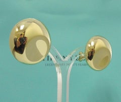 TIFFANY & Co. Elsa Peretti 18K Gold Thumbprint Earrings