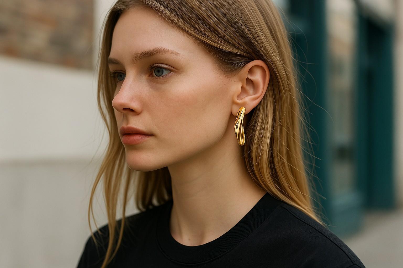 Crafted in luminous 18K yellow gold, these Tiffany & Co. Elsa Peretti Wing Ear Climber Earrings are a timeless blend of modern elegance and artistic minimalism. Measuring L. 1.60