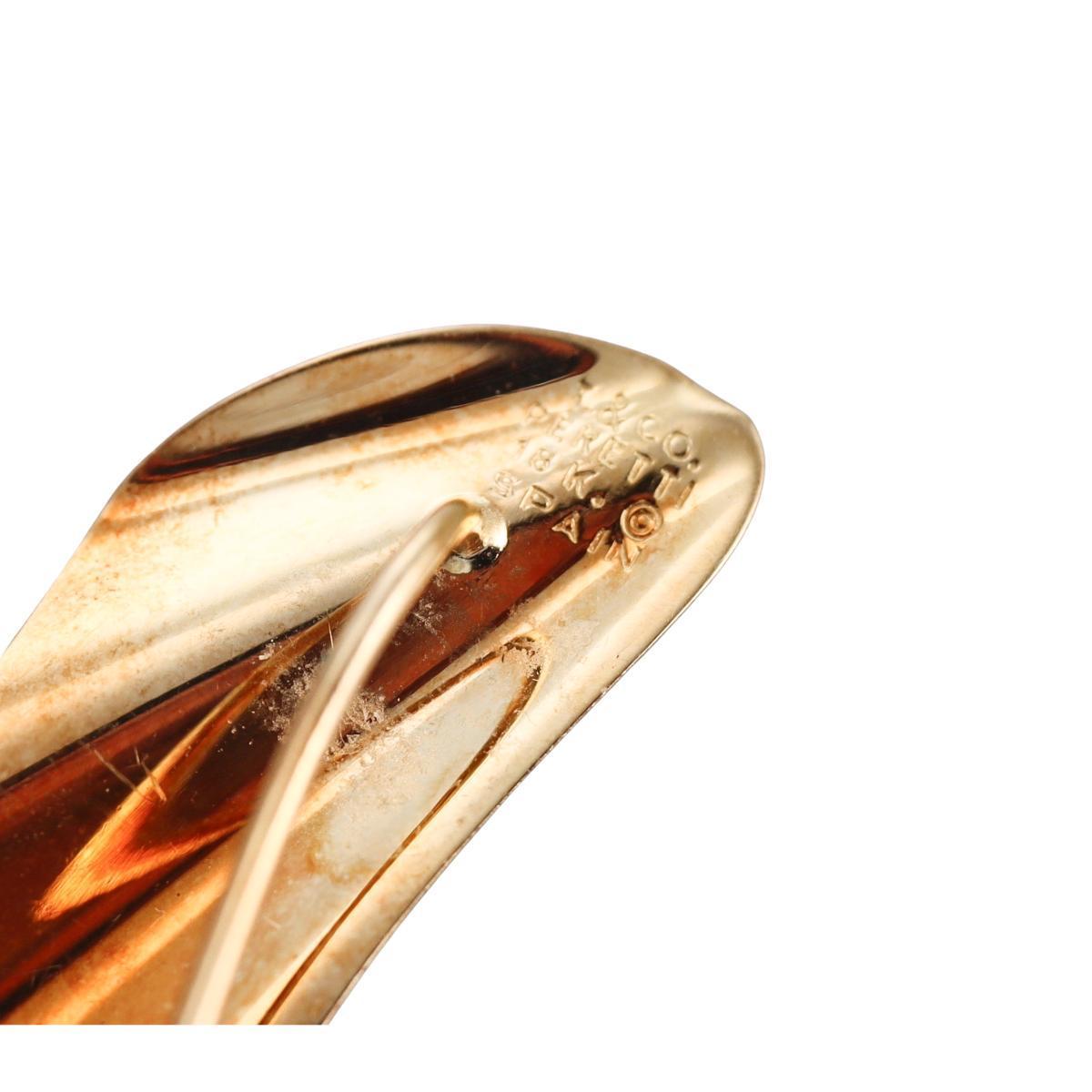 De las mujeres Tiffany & Co. Pendientes Elsa Peretti Wing Vintage de oro de 18 quilates - Ear Climbers en venta