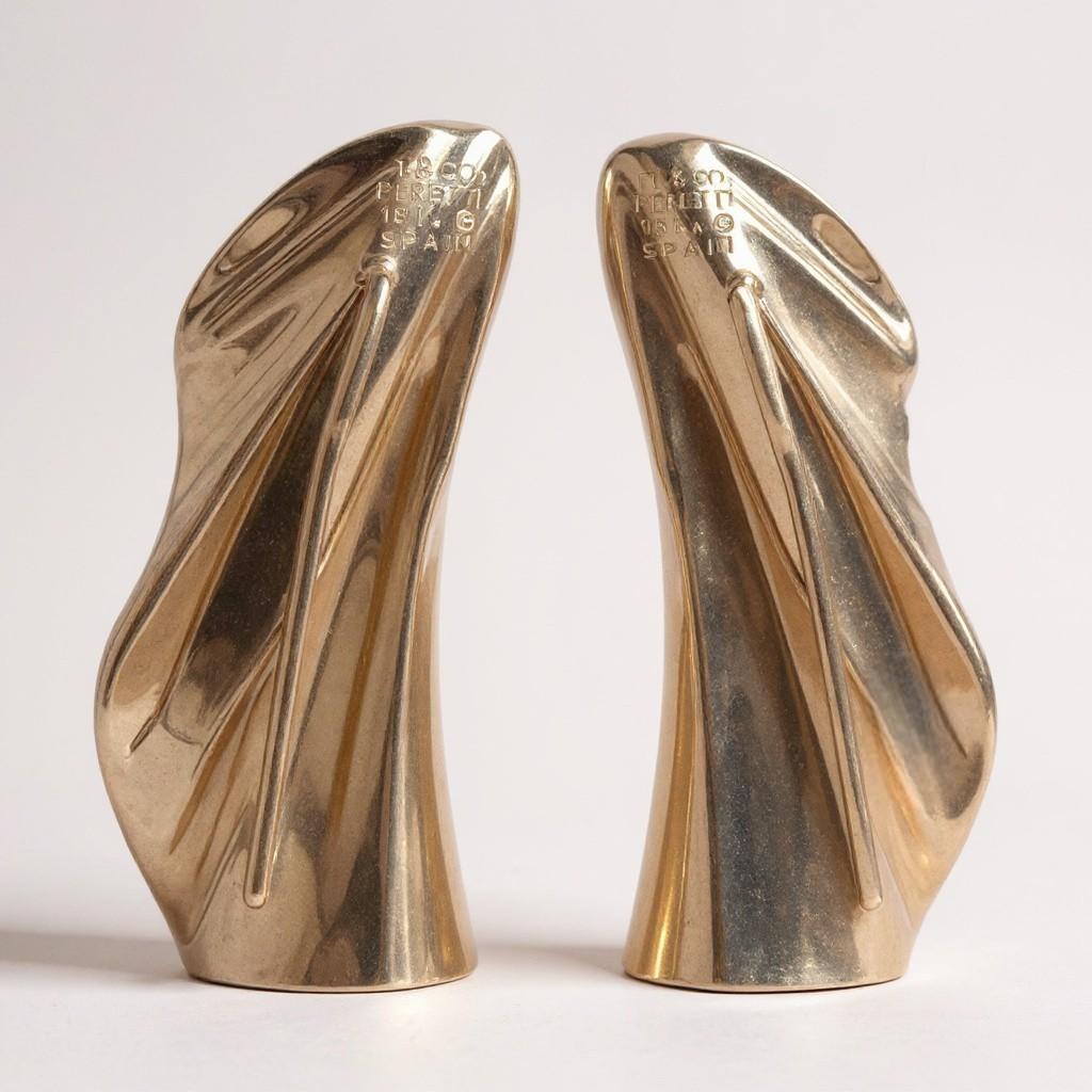 Tiffany & Co. Pendientes Elsa Peretti Wing Vintage de oro de 18 quilates - Ear Climbers en venta 3